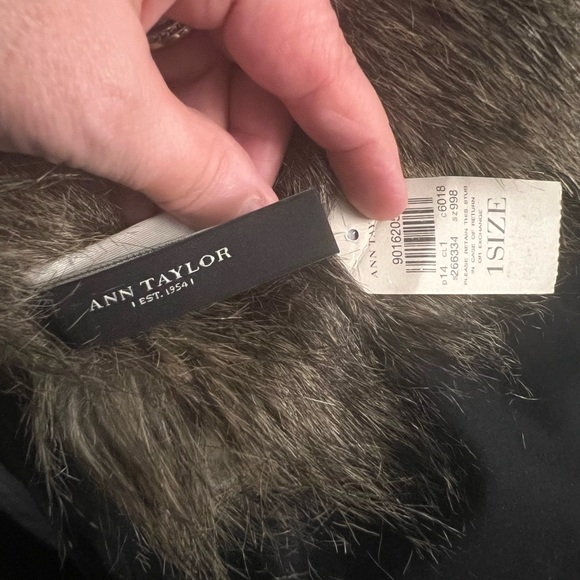 NWT Ann Taylor Faux Fur Scarf - Picture 4 of 4